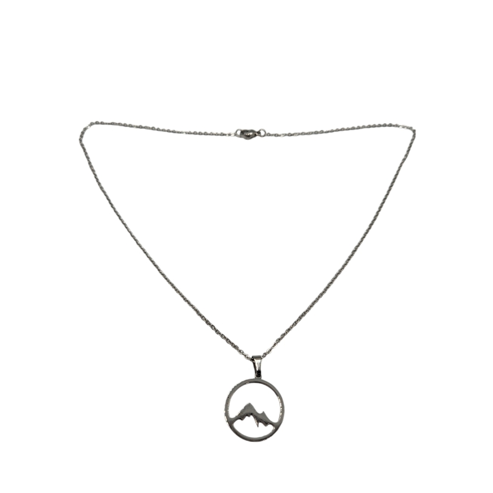 Mountain Necklace - Silver Tone